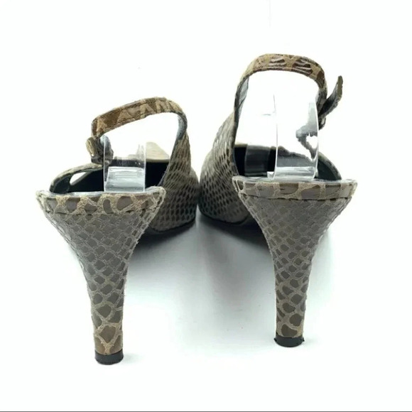 Stuart Weitzman heels 8.5 alligator print leather - Picture 4 of 12